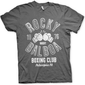 Rocky Heren Tshirt -S- Balboa Boxing Club Grijs