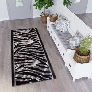 Tapiso Dream Tapijt Loper Gangloper Vloerkleed Zebra Maat- 80x550