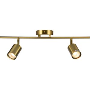 SensaHome FCMX774-A-GD Opbouwspots Goud - 2-lichts Gouden Spots - 50x21cm - GU10*3W Fitting - Exclusief Lichtbron