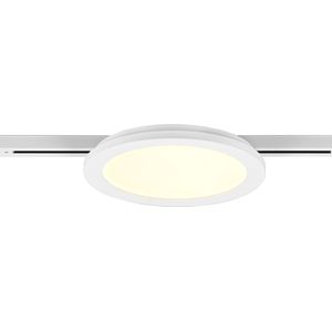 LED Railverlichting - Plafondlamp - Plafondverlichting - Torna Dual Camy - 2 Fase - 13W - Warm Wit 3000K - Dimbaar - Rond - Mat Wit - Kunststof