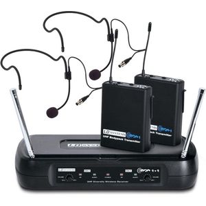 LD Systems ECO 2X2 BPH 2 - Microfoons - Dubbele draadloze UHF headset microfoon set