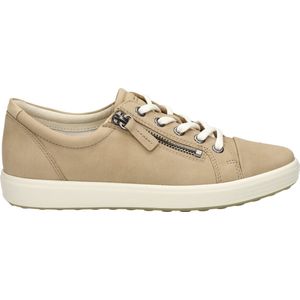 Ecco Soft 7 W Sneakers beige Textiel - Dames - Maat 40