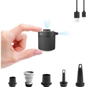 Draagbare Elektrische Luchtpomp - Mini Opblaaspomp met USB-C Oplader, Ideaal voor Luchtbedden en Zwemringen