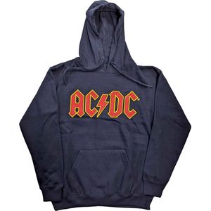 AC/DC - Logo Hoodie/trui - L - Blauw