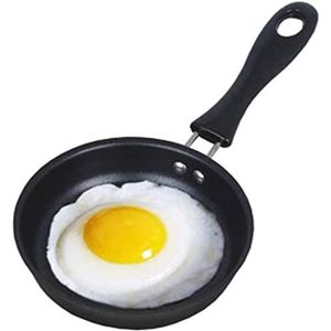 Mini Eierpan 12 cm Mini Eierkoekenpan met Handvat Hittebestendige Non-stick Draagbare Camping Koken Omelet Pan voor Gasfornuis Inductiekookplaat