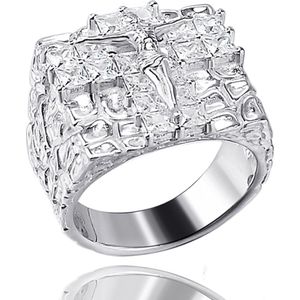 Juwelier Zwartevalk ZILVEREN (GERHODINEERD) RING 21.282/19--