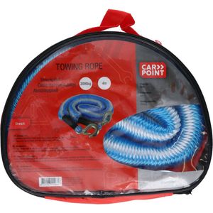 Carpoint Sleepkabel Tuv Stretch 2 Ton 4 Meter Blauw/wit In Zipperbag
