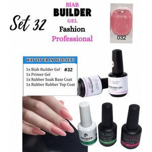BIAB Builder Gel Set #032 - Nagellak Gel - BIAB Builder - Biab Gel - Biab Nail Gel
