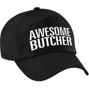 Awesome butcher pet / cap zwart voor volwassenen - baseball cap - cadeau petten / caps