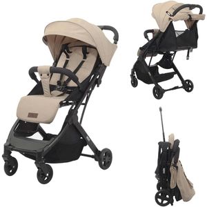 Compacte Buggy voor Kinderen van 0-4 Jaar, Opvouwbaar met Zonnekap, Comfortabele en Veilige Kinderwagen