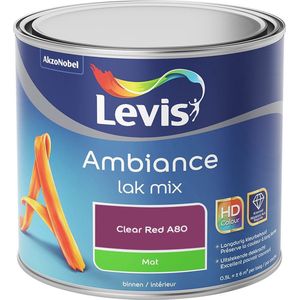 Levis Ambiance Lak Mat Mix - Clear Red A80 - 0,5 L