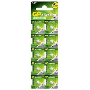 10 Stuks (1 Blister A 10st) GP 177 / G4 / AG4 / LR626 1.5V Alkaline Horloge Knoopcel Batterij