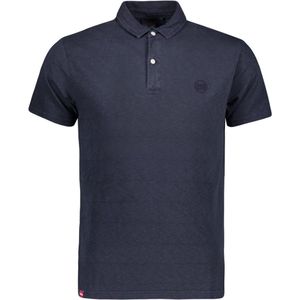 Superdry Poloshirt Textured Jersey Polo M1110397a Eclipse Navy Mannen Maat - S