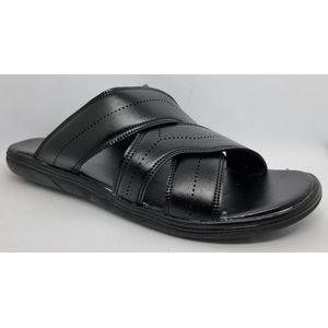 VIVO - Heren Slippers - Grote Maten - Zwart - Maat 47