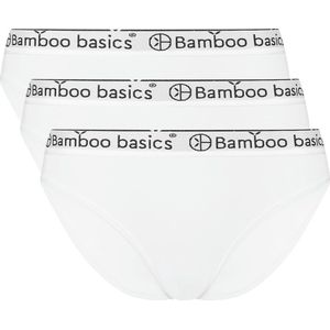 Comfortabel & Zijdezacht Bamboo Basics Yara - Bamboe Slips (Multipack 3 stuks) Dames - Onderbroek - Ondergoed - Wit - XL