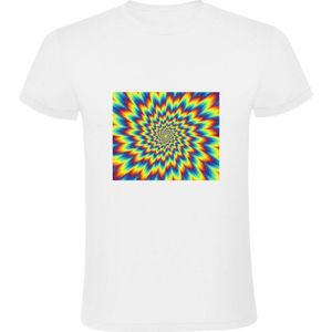 Optische illusie Heren T-shirt | Gezichtsbedrog | Beeld | Verbeelding | Hersenen | Brein