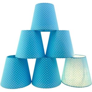 Set van 6 clip lampenkappen voor kaars kristallen kroonluchter - decoratieve verlichting.