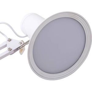 Lindby - Klemlamp- met dimmer - 1licht - Metaal, kunststof - H: 70 cm - wit - Inclusief lichtbron