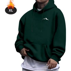 Nivard Hoodie Heren - Sweaters - Sweater - Warme Trui - Met Capuchon - Donkergroen - XL