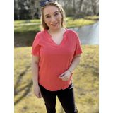 VMCMYMILO SS V-NECK TOP WVN GA CUR Dubarry