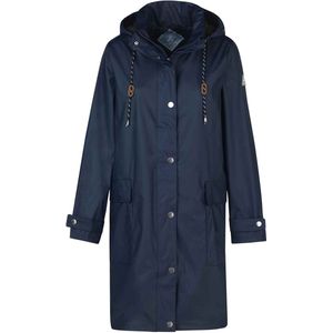 BJØRNSON Släppa PU Parka Jas / Regenjas Dames - Waterdicht - Maat 42 - Blauw