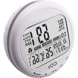 CO2 Meter Desktop Indoor Luchtkwaliteit Monitor - Temperatuur Vochtigheid RH