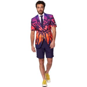 Opposuits Suave Sunset - Heren Zomer Pak - Carnavalskleding - Polyester - Feest - Maat 54