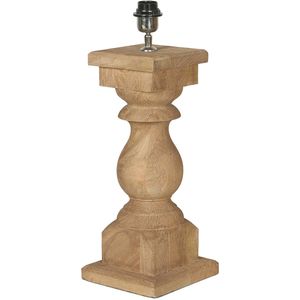 by Mooss - Tafellamp - Balluster - Hout - Almond - Naturel - 35cm