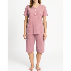 FINE WOMAN® Katoenen Capri Pyjama 2293 XXL roze