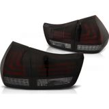 Achterlichten LEXUS RX 330 / 350 03-08 LED STRIP ROOD SMOKE ZWART