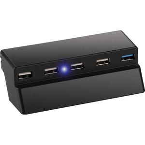 USB-hub met 5 USB-poorten (1x USB 3.0 4x USB 2.0) voor PS4 Slim - High Speed Charger Splitter Expander - Playstation 4 Slim
