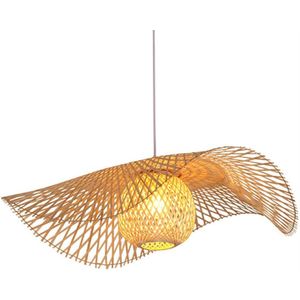 Hanglamp Romagna - Handgemaakt - Bamboe - Naturel - Rotan - Inclusief lichtbron - Chique - Natuurlijke uitstraling