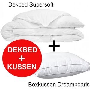 Klaas Vaak Dekbed Supersoft - 200x200 cm + Box Hoofdkussen