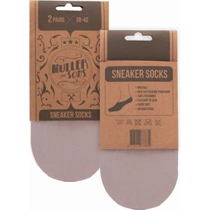 Muller And Sons Since 1853 - huid/skin kleur - sneaker socks - maat 39/42