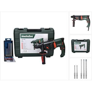 Metabo KHE 2645 combihamer 850 W 2,9 J SDS plus + 5-delige boorset + koffer