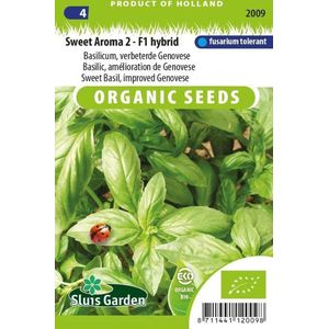 Sluis Garden - Basilicum Sweet Aroma 2 F Biologisch (Ocimum basilicum)