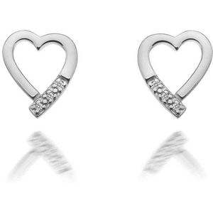 Hot Diamonds - Just Add Love zilveren oorknoppen DE110