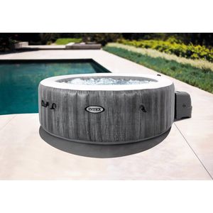 Intex PureSpa Greywood Deluxe Round Bubble Massage Set 4-persoons (220-240 Volt)