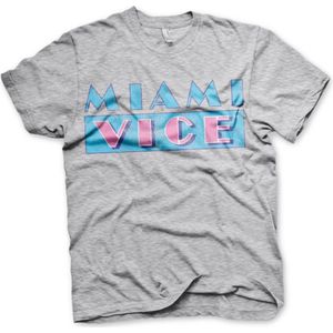 Miami Vice shirt - Distressed Logo maat S