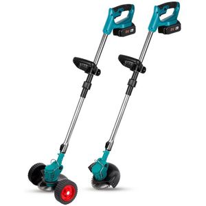 Betaalbare Goederen® elektrische grasmaaier - 1 accu - grasmaaiers - grasmaaier accu - grasmaaier elektrisch - grastrimmer - tuin