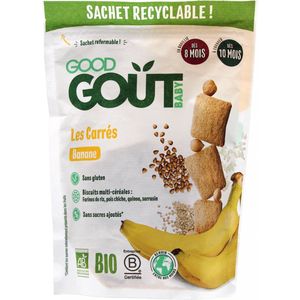 Good Goût Biologische Bananenvierkantjes Vanaf 8 Maanden 50 g
