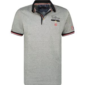 Geographical Norway Denim Polo Shirt Zwart Kblended - L