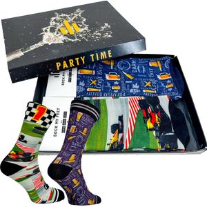 Sock My Feet geschenkdoos sokken heren 39 42 - cadeau voor man - duurzaam - naadloos - Formule 1 Craft