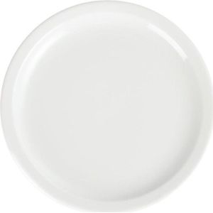 Bord Smalle Rand | Olympia Wit Porselein | 230mm | 12 Stuks