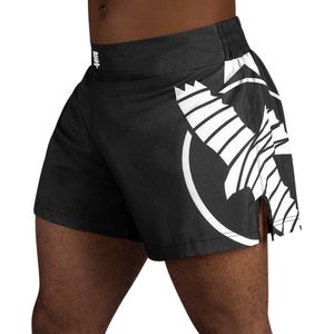 Hayabusa Icon Kickboxing Shorts - zwart / wit - maat XXL