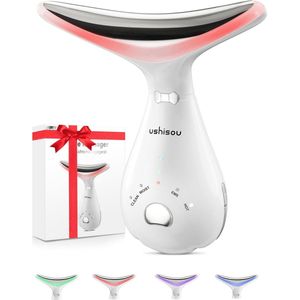 Gezichtsmassageapparaat voor rimpels met 4 LED-kleuren en warmte – Elektrisch gezichtsapparaat voor huidverzorging