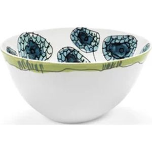 Serax Marni Midnight Flowers Anemone Vaniglia bowl / slakom D22cm H11.5cm groen / blauw