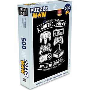 Puzzel Mancave - Controller - Spelcomputer - Vintage - Legpuzzel - Puzzel 500 stukjes