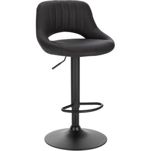Barkrukken - 1 Stuk - Barkruk - Luxe Barkrukken - Met Rugleuning - Barkruk - Zwart