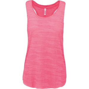 Tank Top Dames XL Proact Mouwloos Fluorescent Pink 65% Polyester, 35% Viscose